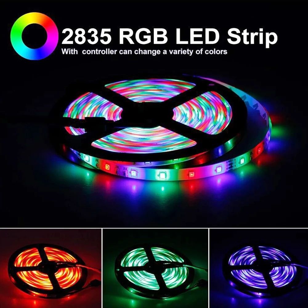 IPROI PRO-Wifi-2835-12V-IP65-5M 300LEDs Alexa Smart RGB Weatherproof LED Garden Light Strip - Smart